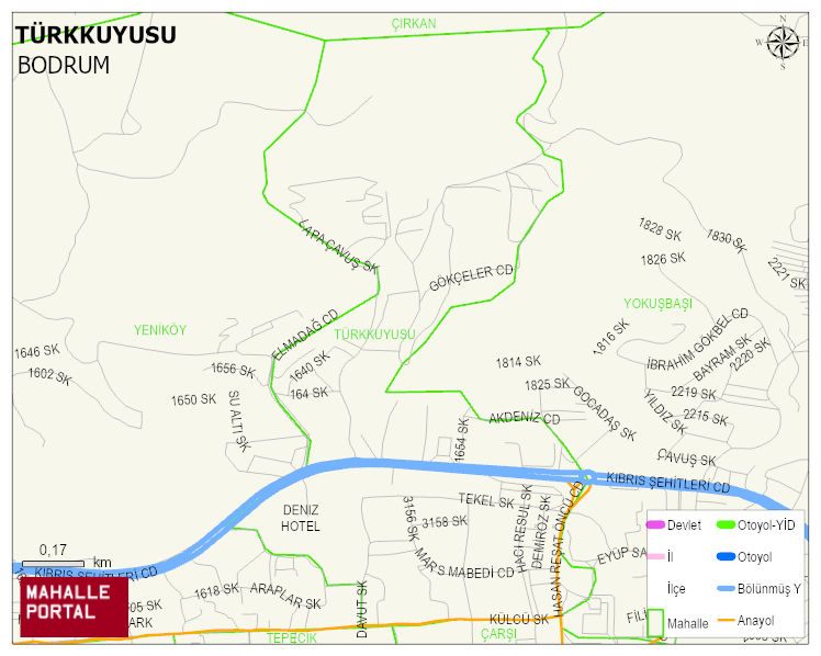 TÜRKKUYUSU Mahallesi Haritası | Dağlar, Ovalar ve Akarsu Bilgileri