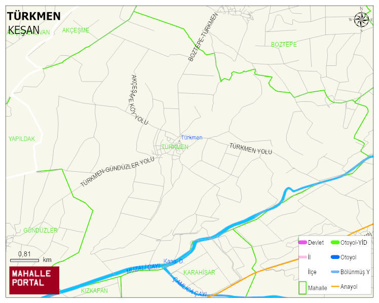 TÜRKMEN Köyü Haritası | Güncel Mahalle ve Köy Haritası