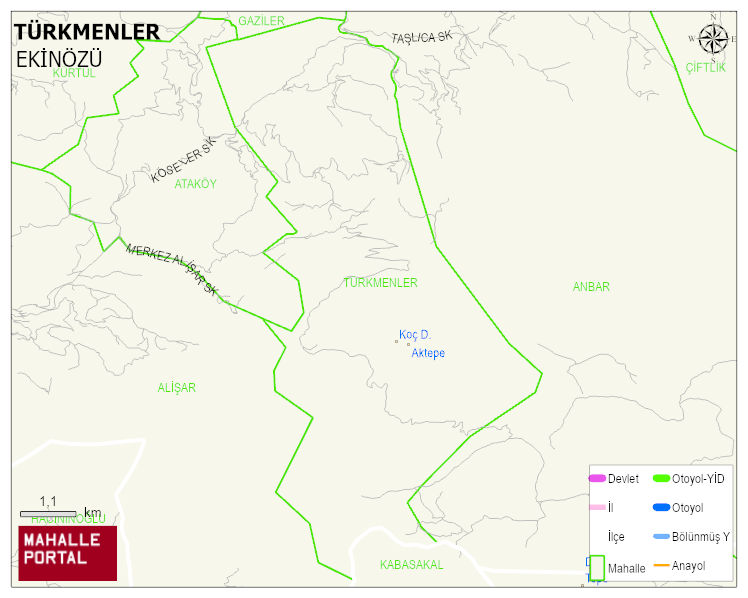 TÜRKMENLER Mahallesi Haritası | Mahalle Sokak Haritası