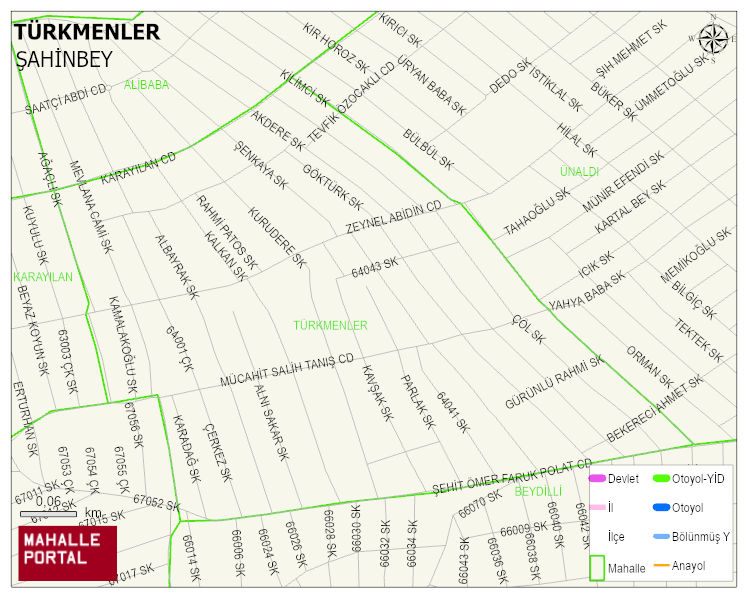TÜRKMENLER Mahallesi Haritası | Mahalle ve Köy Sınırı