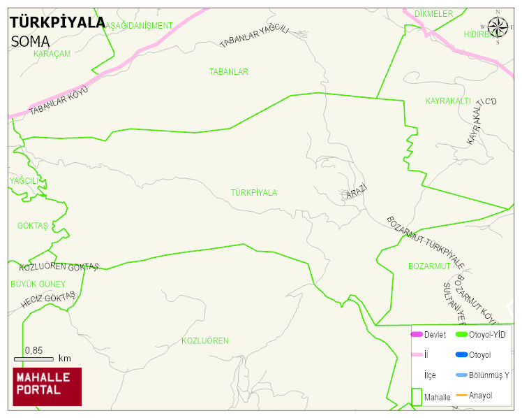 TÜRKPİYALA Mahallesi Haritası | Mahalle Sokak Haritası