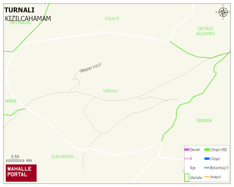 TURNALI Mahallesi Haritası | Mahalle Sokak Haritası