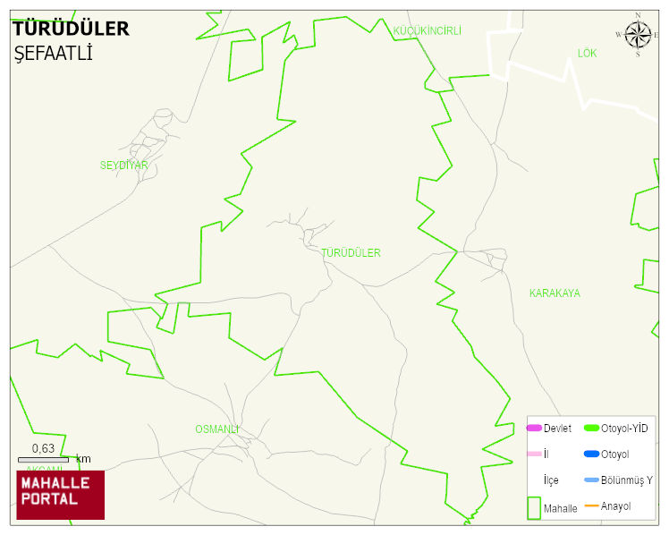 TÜRÜDÜLER Köyü Haritası | Detaylı Köy ve Mahalle Görünümü