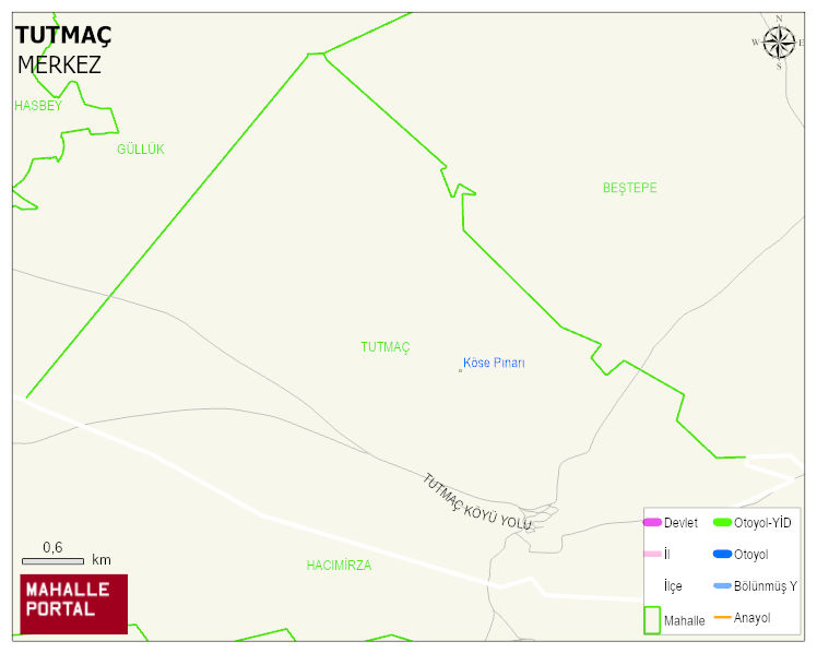 TUTMAÇ Köyü Haritası | Güncel Mahalle ve Köy Haritası