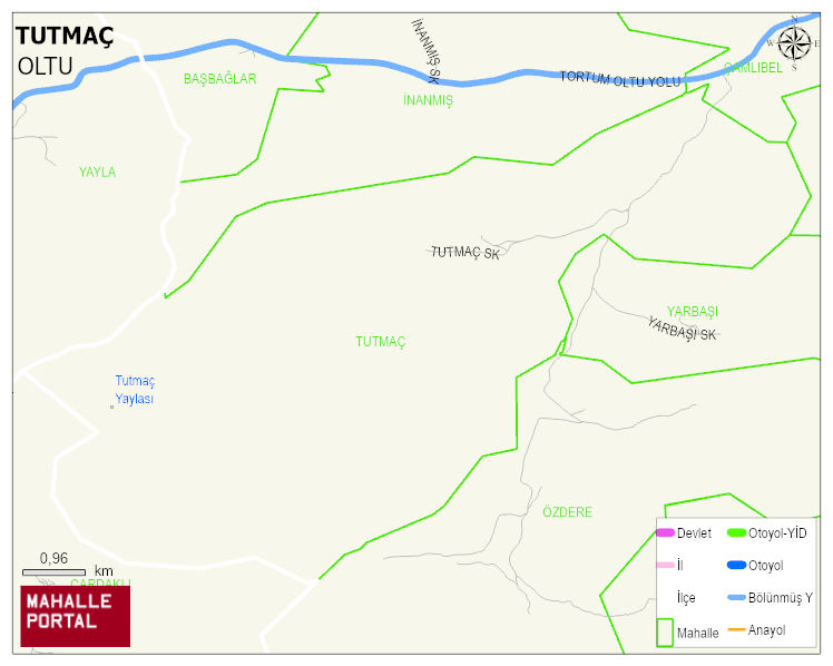 TUTMAÇ Mahallesi Haritası | Detaylı Köy ve Mahalle Görünümü