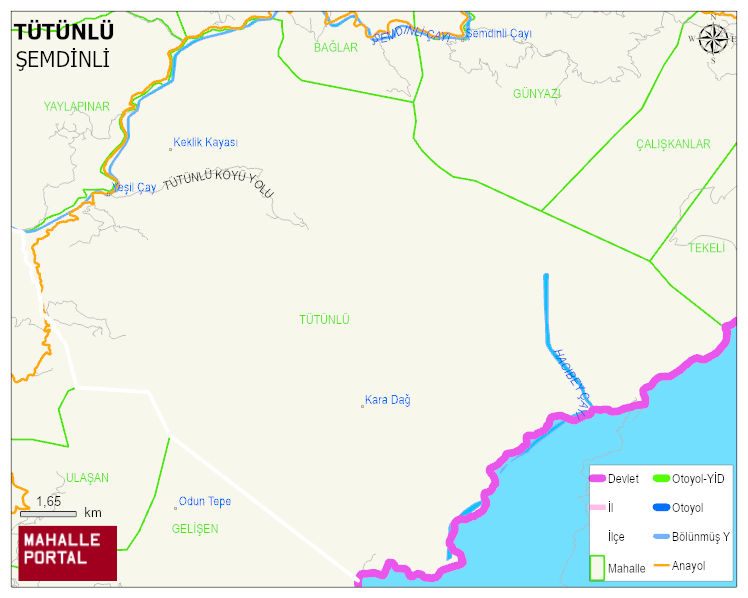 TÜTÜNLÜ Köyü Haritası | Uydu Görüntüsü ve Harita Detayları