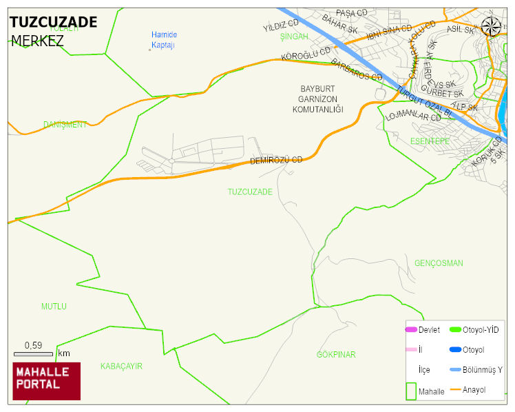 TUZCUZADE Mahallesi Haritası | Mahalle Sokak Haritası