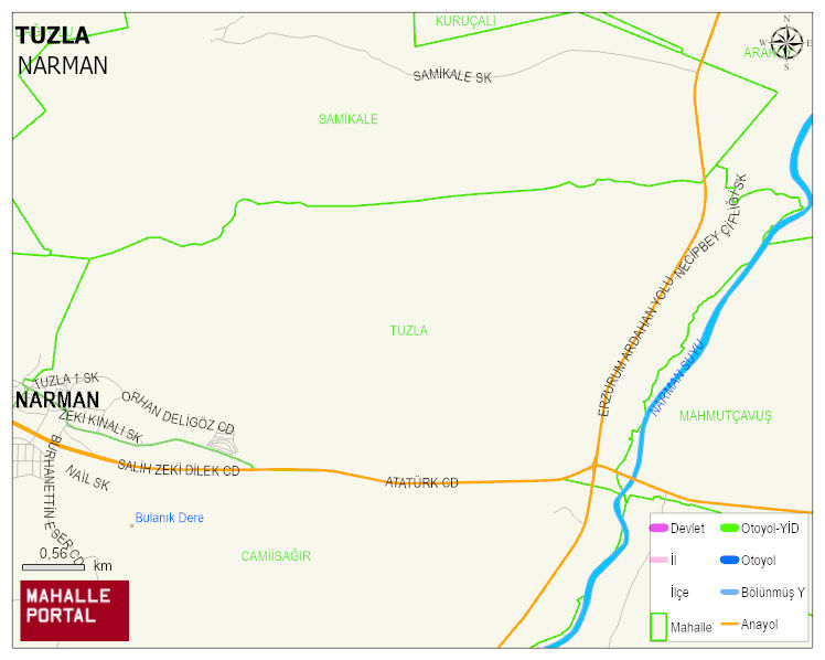 TUZLA Mahallesi Haritası | Sayısal Bölge Görünümü