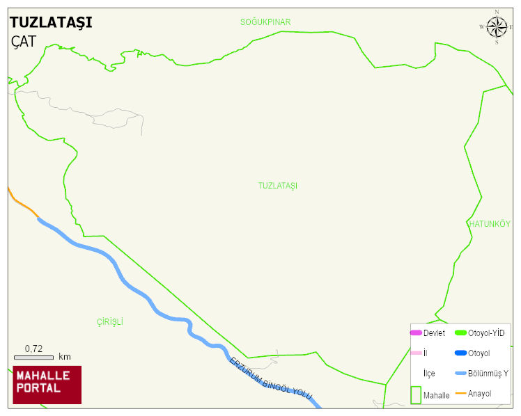 TUZLATAŞI Mahallesi Haritası | Mahalle ve Köy Sınırı
