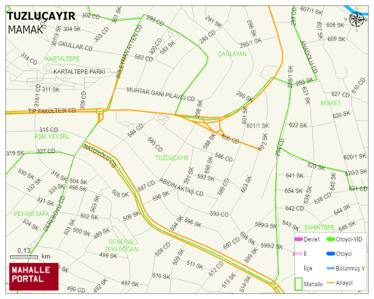 TUZLUÇAYIR Mahallesi Haritası | Mahalle Sokak Haritası