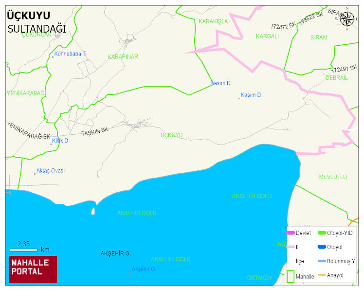 ÜÇKUYU Köyü Haritası | Coğrafi Yapı ve Detaylı Haritası