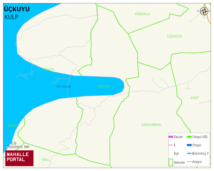 ÜÇKUYU Mahallesi Haritası | Mahalle ve Köy Sınırı