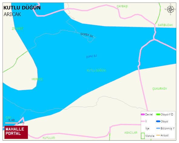 ÜÇOCAK BELDESİ KUTLU DÜĞÜN Mahallesi Haritası | Uydu Görüntüsü ve Harita Detayları