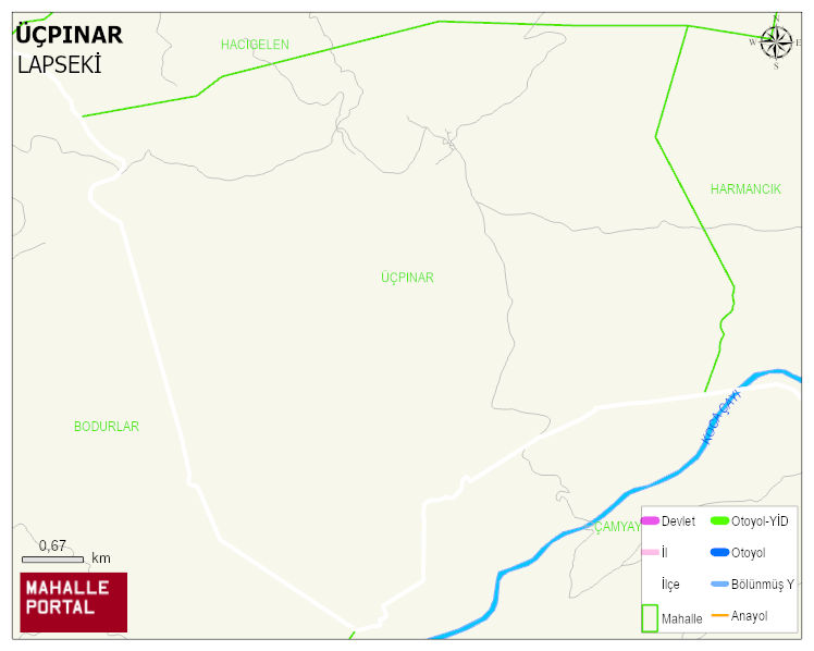 ÜÇPINAR Köyü Haritası | İnteraktif Köy ve Mahalle Sınırları