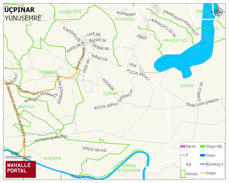 ÜÇPINAR Mahallesi Haritası | İnteraktif Köy ve Mahalle Sınırları