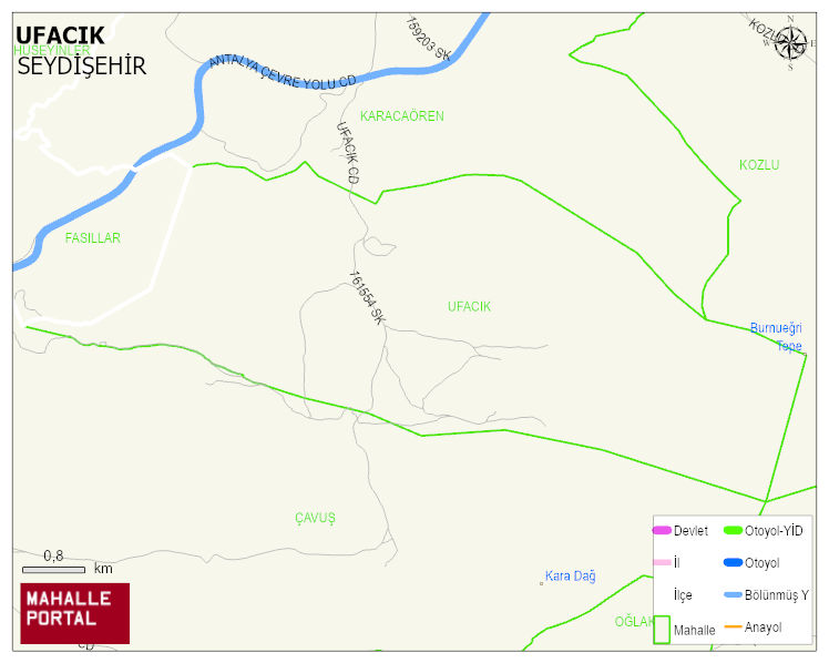 UFACIK Mahallesi Haritası | Uydu Görüntüsü ve Harita Detayları