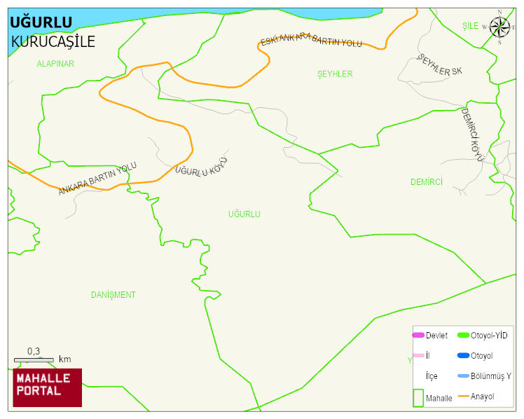 UĞURLU Köyü Haritası | Mahalle Sokak Haritası