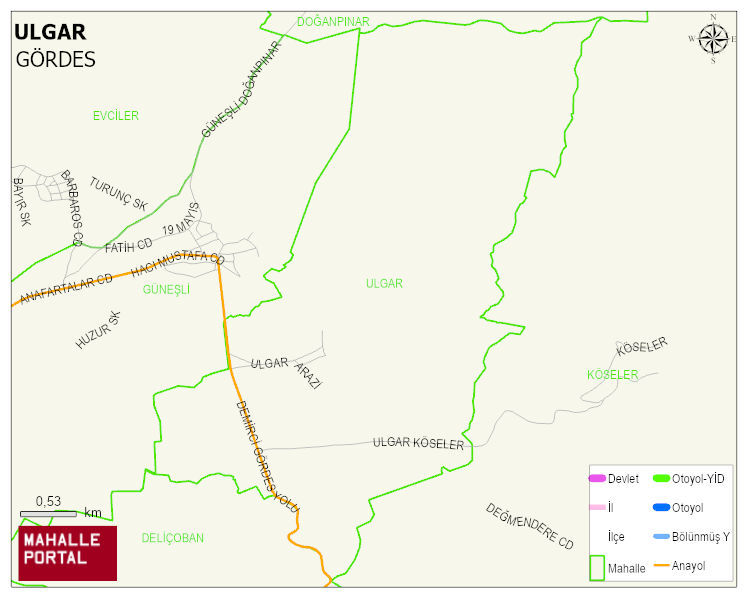ULGAR Mahallesi Haritası | Mahalle Sokak Haritası