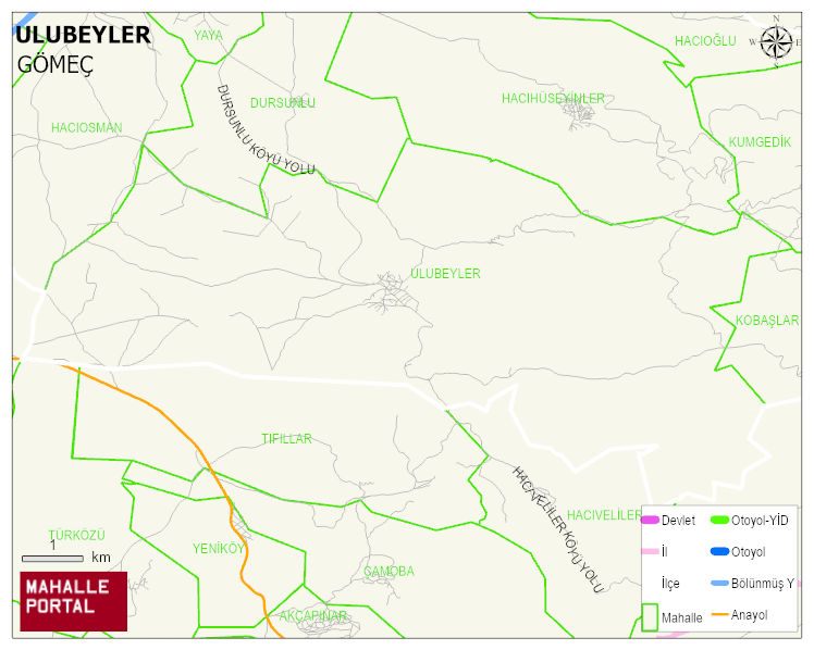 ULUBEYLER Mahallesi Haritası | İnteraktif Köy ve Mahalle Sınırları