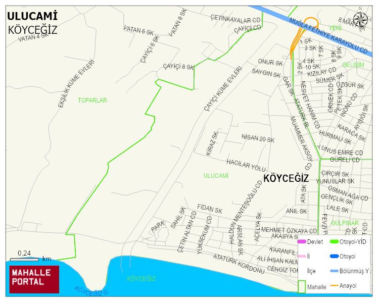 ULUCAMİ Mahallesi Haritası | Detaylı Köy ve Mahalle Görünümü