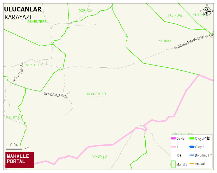 ULUCANLAR Mahallesi Haritası | Mahalle Sokak Haritası