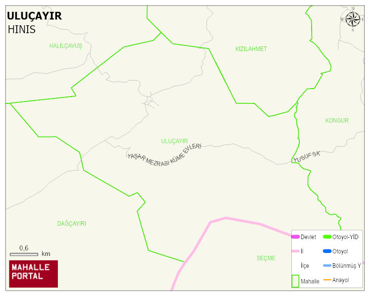 ULUÇAYIR Mahallesi Haritası | Güncel Mahalle ve Köy Haritası