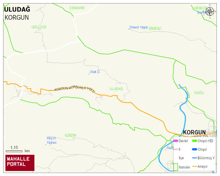 ULUDAĞ Mahallesi Haritası | Güncel Mahalle ve Köy Haritası