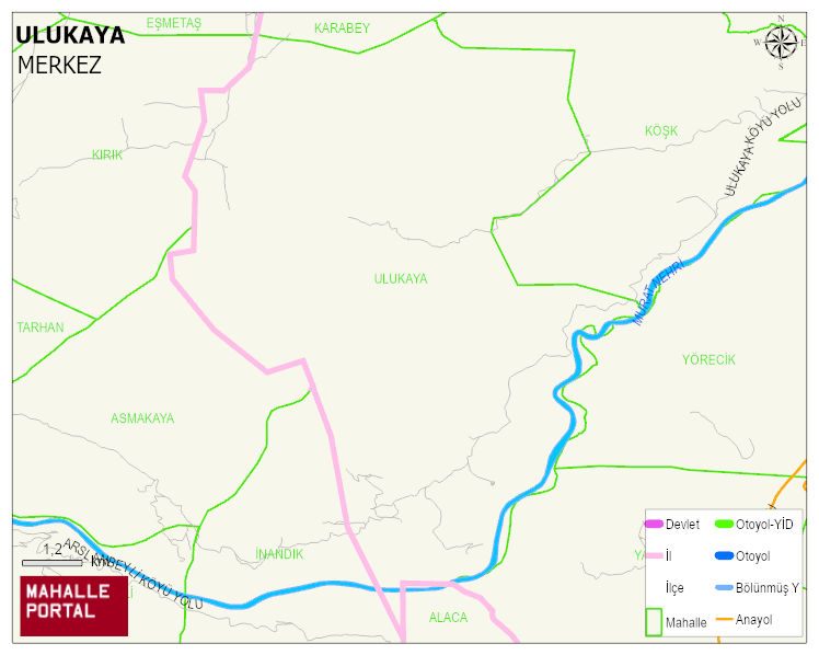 ULUKAYA Köyü Haritası | Uydu Görüntüsü ve Harita Detayları