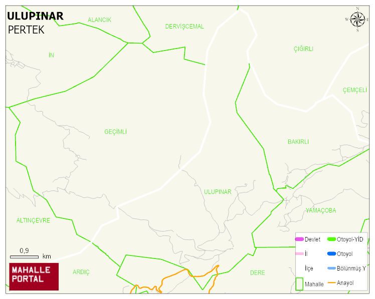 ULUPINAR Köyü Haritası | Güncel Mahalle ve Köy Haritası