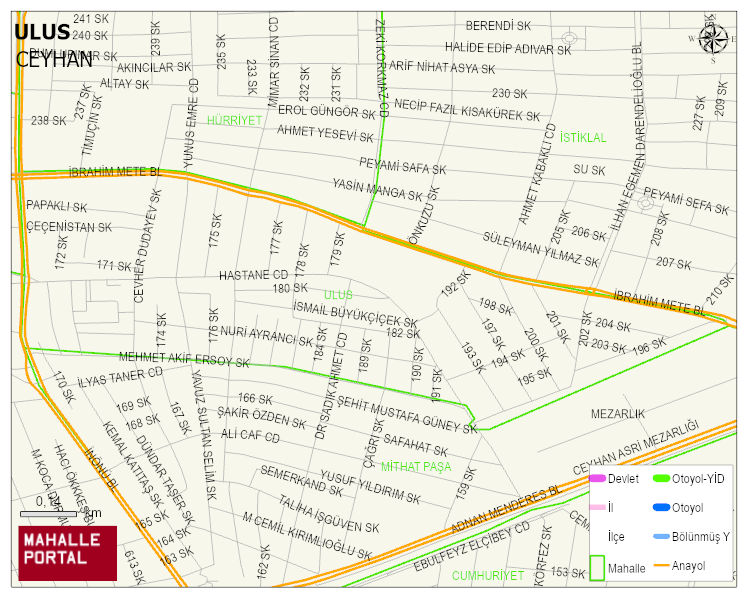 ULUS Mahallesi Haritası | Mahalle ve Köy Sınırı