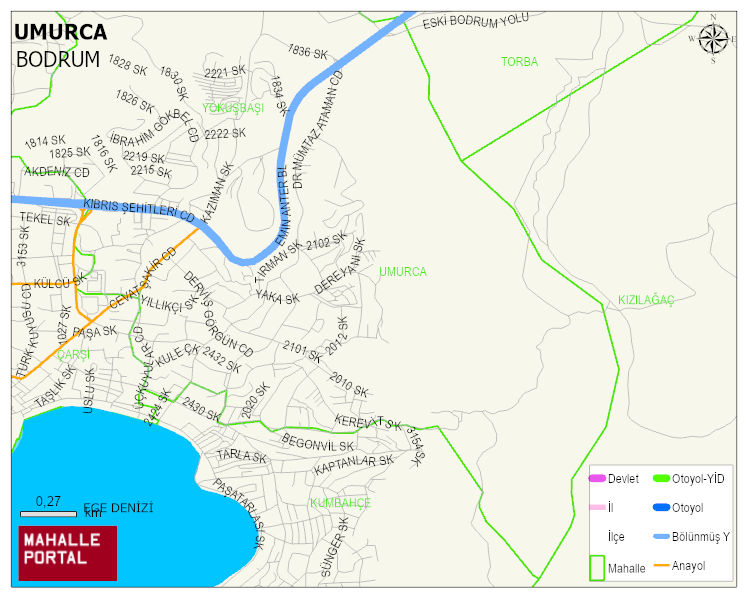 UMURCA Mahallesi Haritası | Detaylı Köy ve Mahalle Görünümü