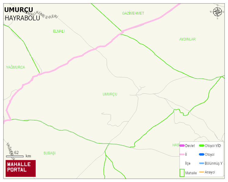 UMURÇU Mahallesi Haritası | Uydu Görüntüsü ve Harita Detayları
