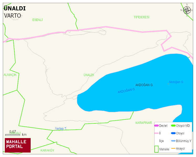 ÜNALDI Köyü Haritası | İnteraktif Köy ve Mahalle Sınırları