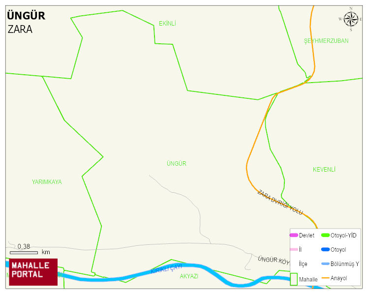 ÜNGÜR Köyü Haritası | Mahalle Sokak Haritası