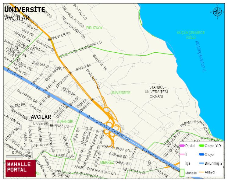 ÜNİVERSİTE Mahallesi Haritası | İnteraktif Köy ve Mahalle Sınırları