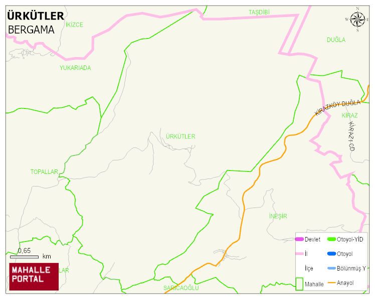 ÜRKÜTLER Mahallesi Haritası | Güncel Mahalle ve Köy Haritası