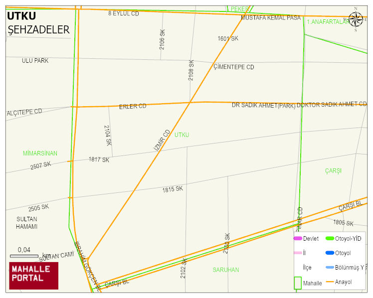 UTKU Mahallesi Haritası | Mahalle Sokak Haritası