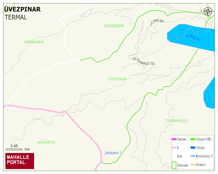 ÜVEZPINAR Mahallesi Haritası | Mahalle ve Köy Sınırı