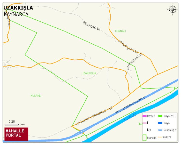 UZAKKIŞLA Mahallesi Haritası | Mahalle Sokak Haritası