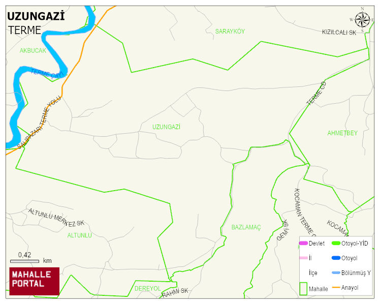UZUNGAZİ Mahallesi Haritası | Güncel Mahalle ve Köy Haritası