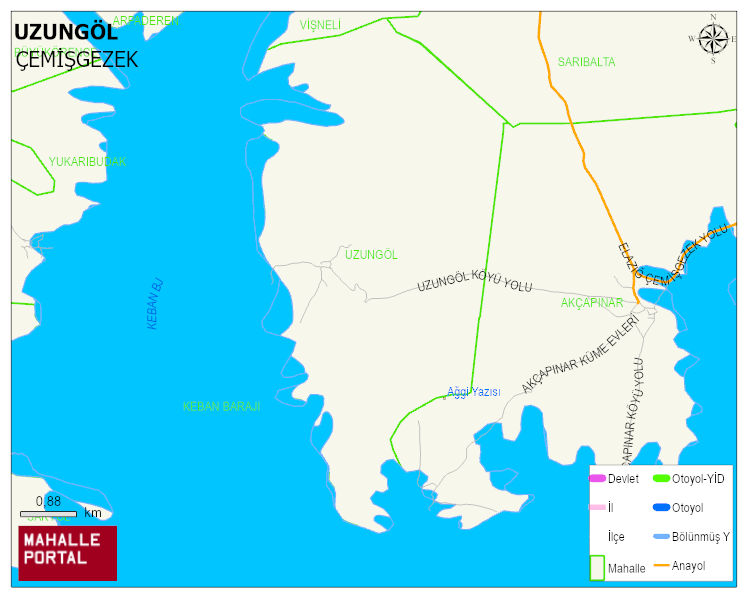 UZUNGÖL Köyü Haritası | Coğrafi Yapı ve Detaylı Haritası
