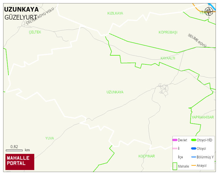 UZUNKAYA Köyü Haritası | Coğrafi Yapı ve Detaylı Haritası