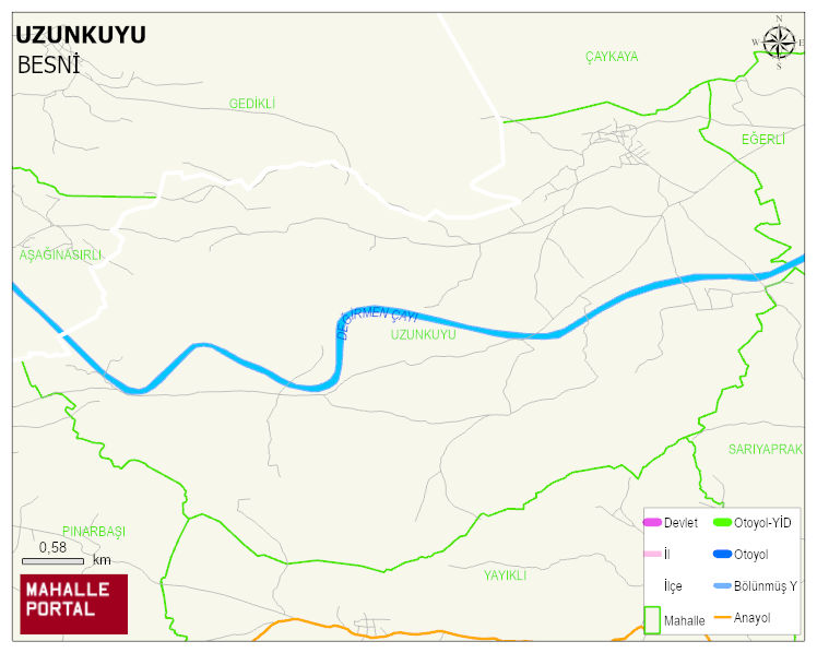 UZUNKUYU Köyü Haritası | Mahalle ve Köy Sınırı