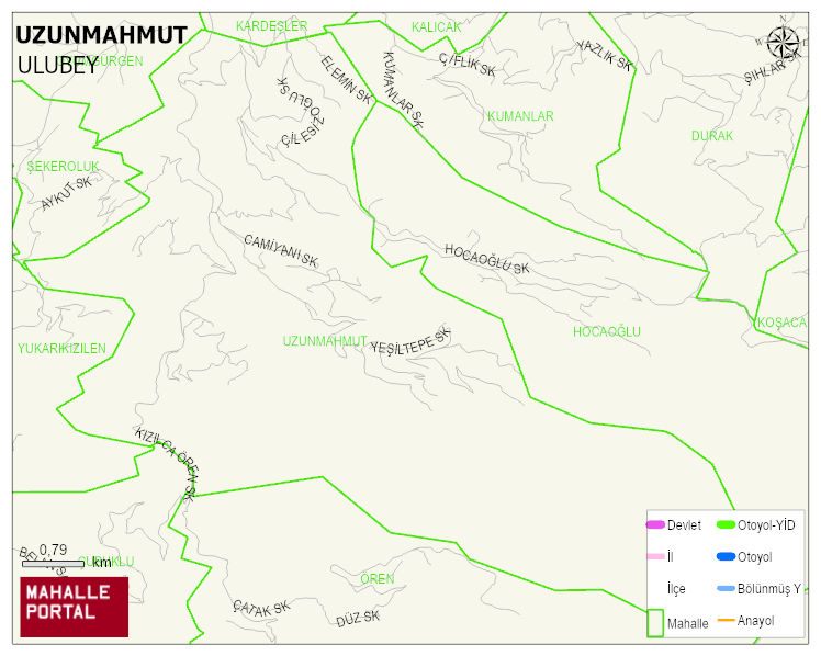 UZUNMAHMUT Mahallesi Haritası | Mahalle ve Köy Sınırı