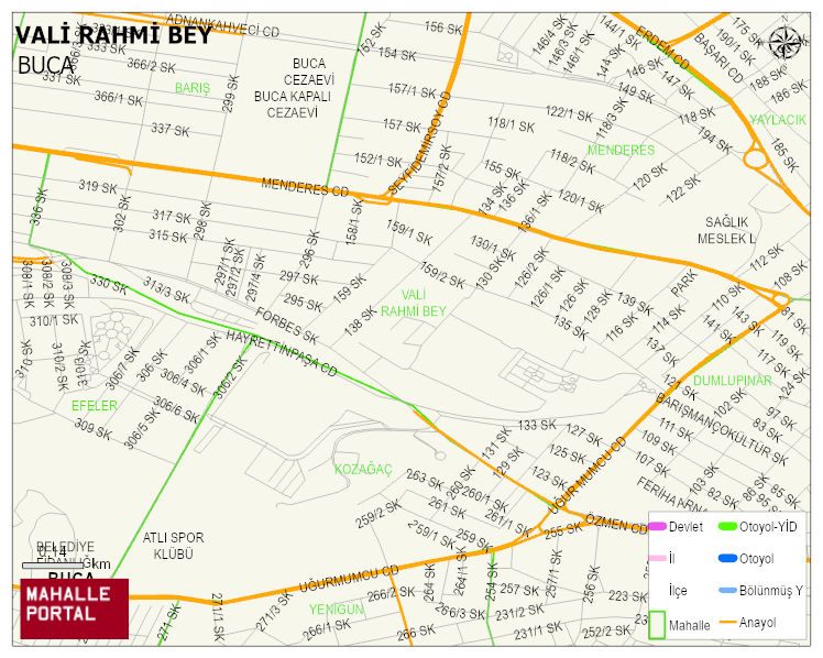 VALİ RAHMİ BEY Mahallesi Haritası | İnteraktif Köy ve Mahalle Sınırları