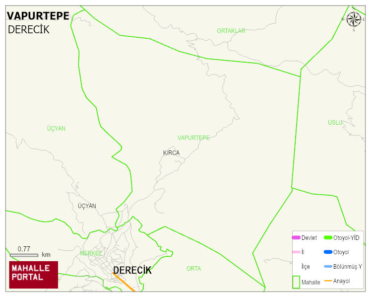 VAPURTEPE Mahallesi Haritası | Dağlar, Ovalar ve Akarsu Bilgileri