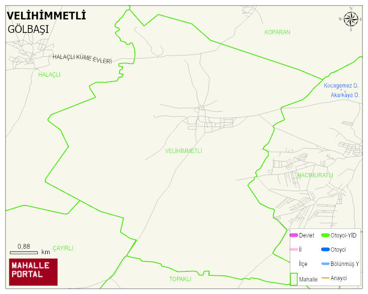 VELİHİMMETLİ Mahallesi Haritası | Detaylı Köy ve Mahalle Görünümü