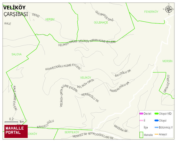 VELİKÖY Mahallesi Haritası | Sayısal Bölge Görünümü