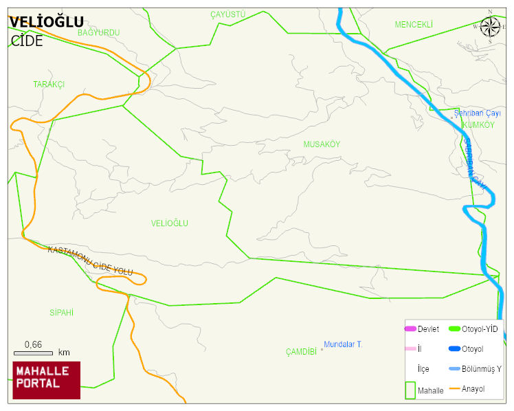 VELİOĞLU Köyü Haritası | Sayısal Bölge Görünümü