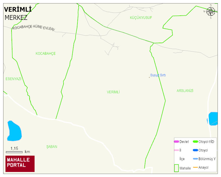 VERİMLİ Köyü Haritası | Güncel Mahalle ve Köy Haritası